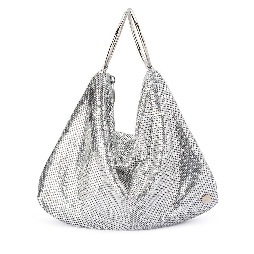 SHAR Silver Mesh Bag - Convertible Bag – Olga Berg