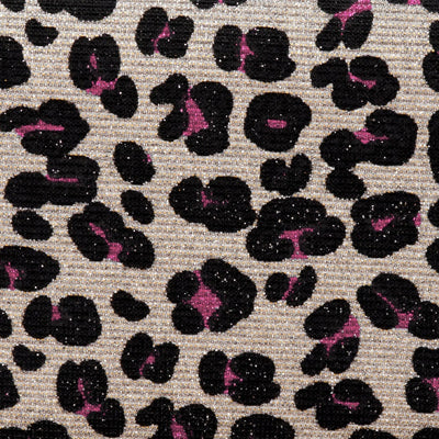 JAYNE Glitter Leopard Print Clutch
